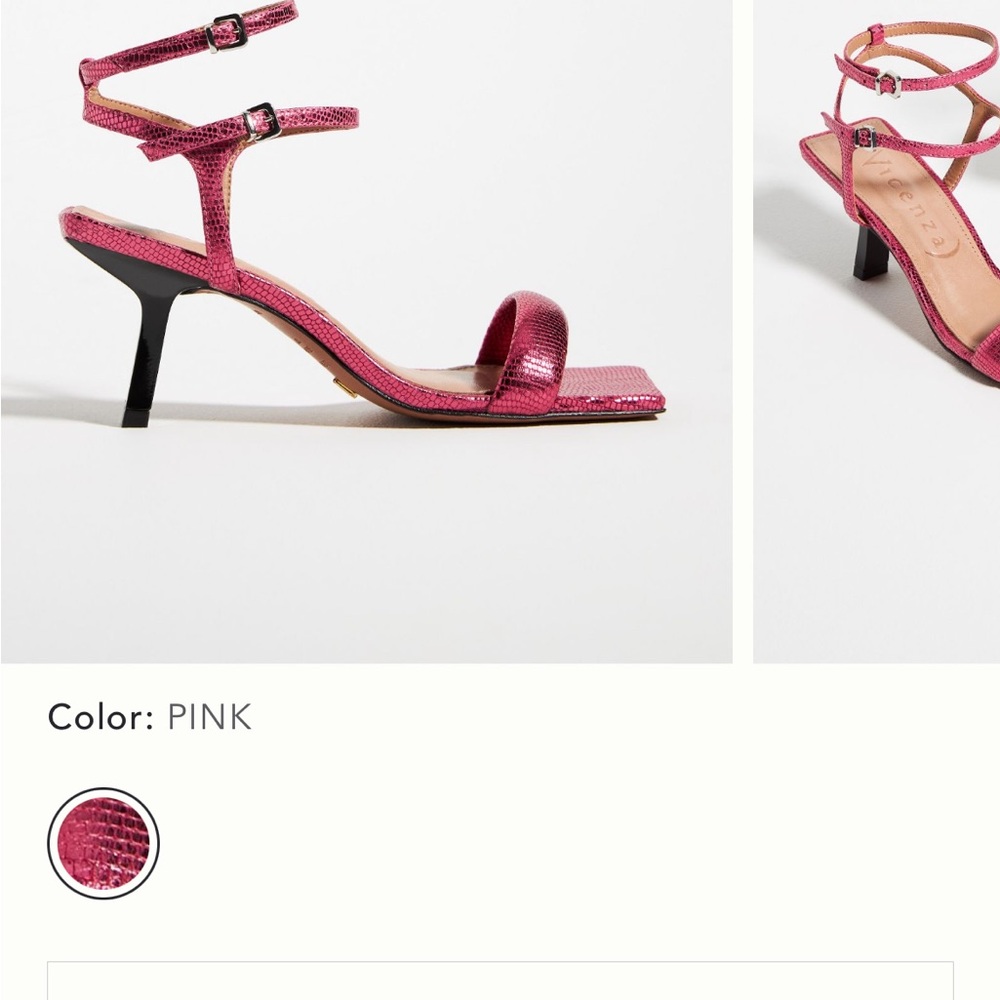 Anthropology, hot pink sandals